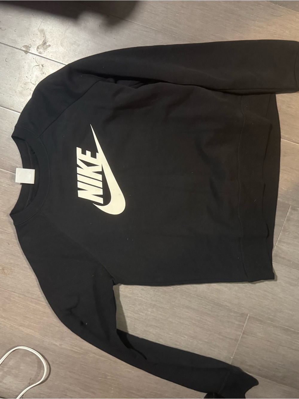 Nike Black Sweatshirt with White Logo